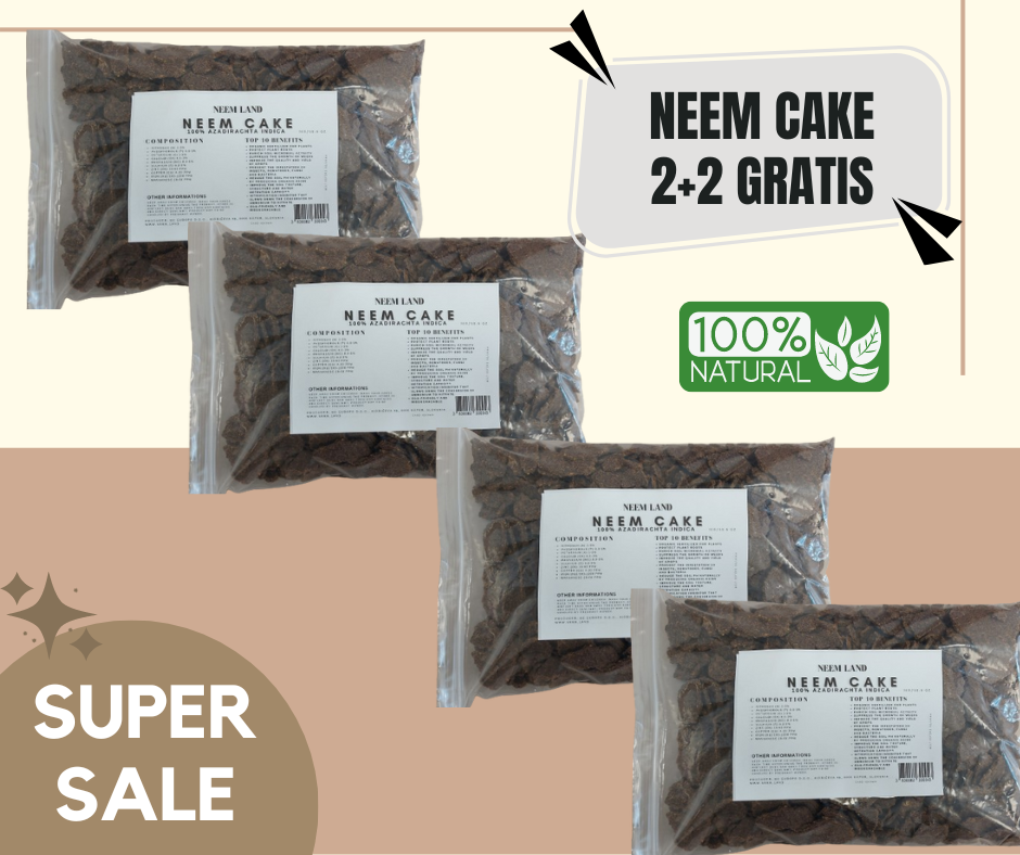 2kg+2kg Neem Cake GRATIS - for Home Gardener