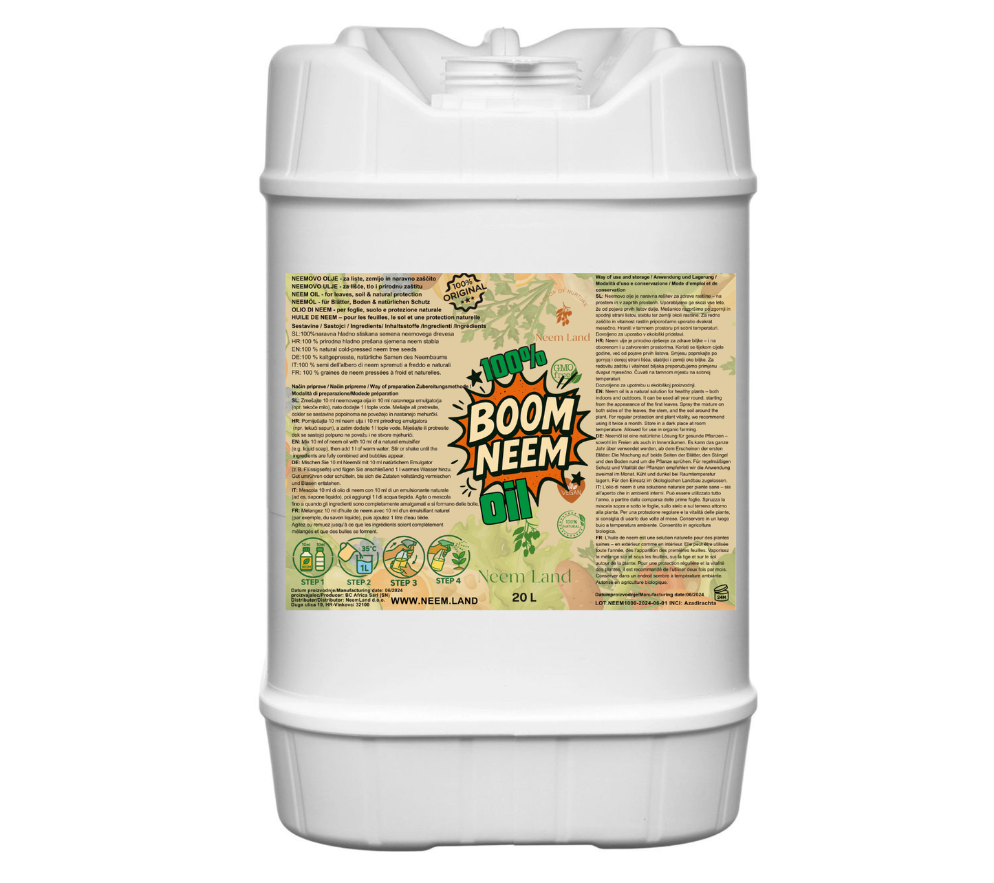 NEEM OIL – 100% Natural Cold-Pressed Neem Seed Oil for Plant Care & Vitality