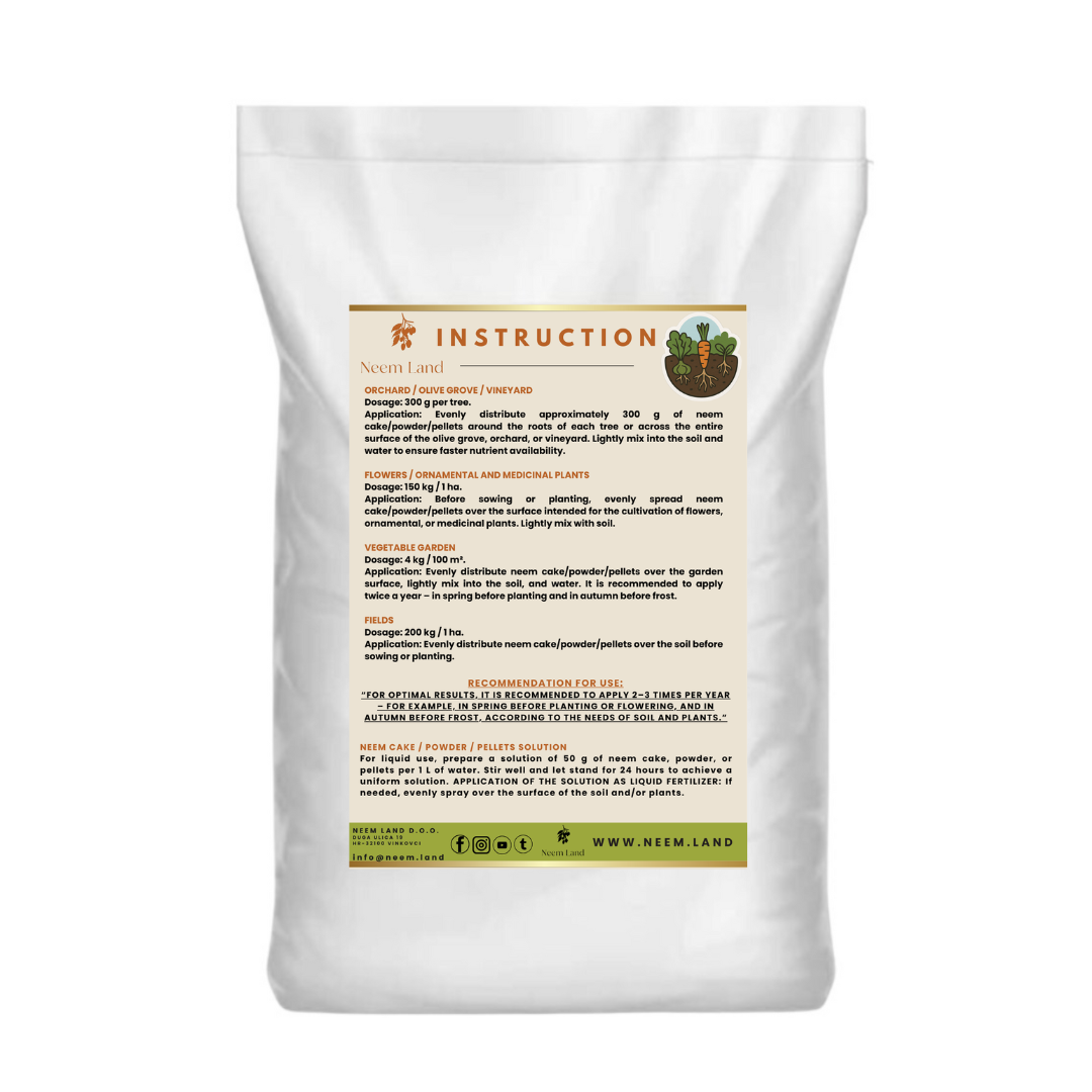Neem Pellets - 100% Natural Soil Conditioner & Long-Term Nutrition