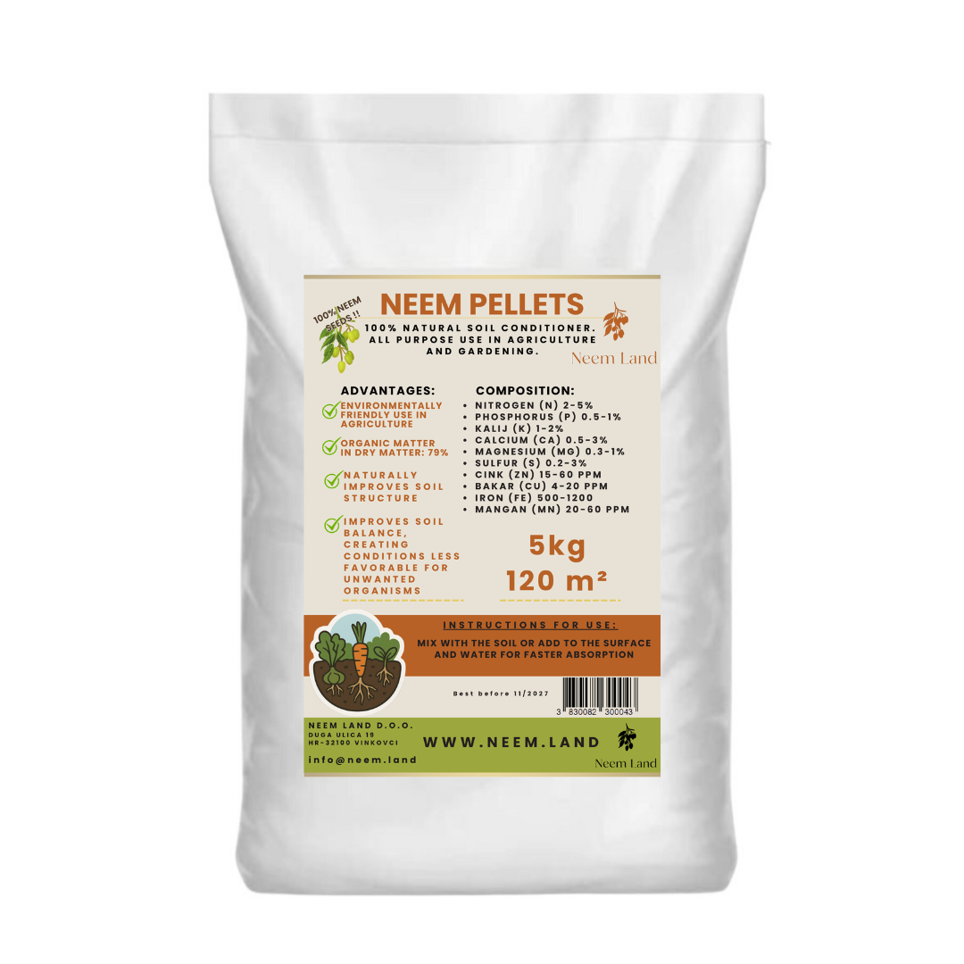 Neem Pellets - 100% Natural Soil Conditioner & Long-Term Nutrition