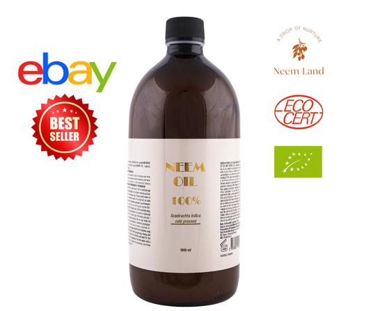 Olio di Neem 100% puro, pressato a freddo 1l 