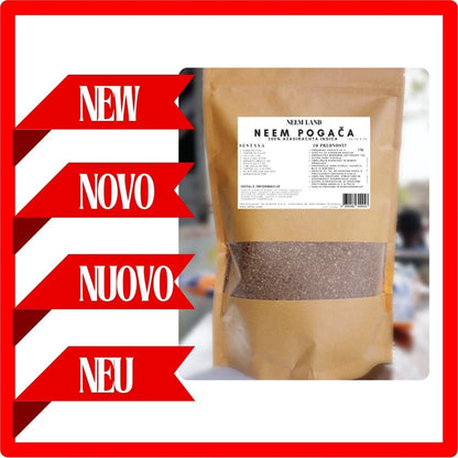 Neem v prahu 1 kg, BREZ OGM, kakovostni razred A